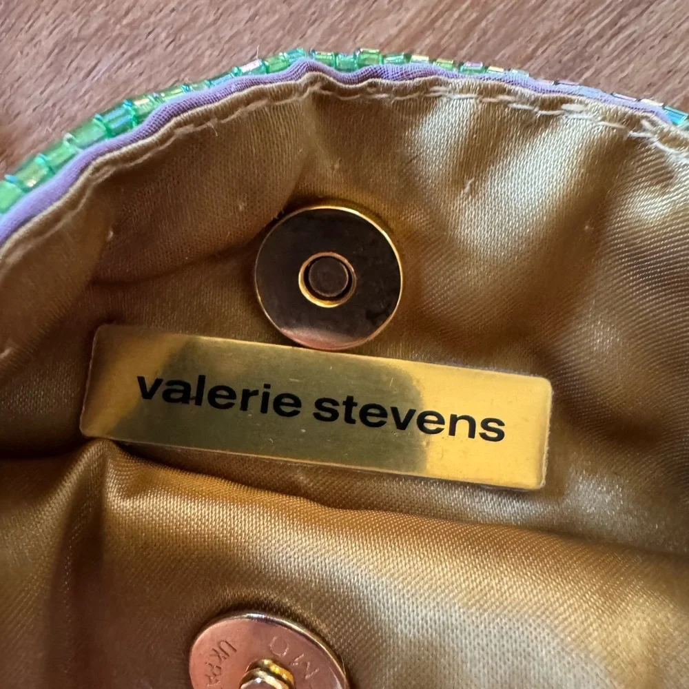 Valerie Stevens Multicolor Floral Beaded Crossbody Boho Bag